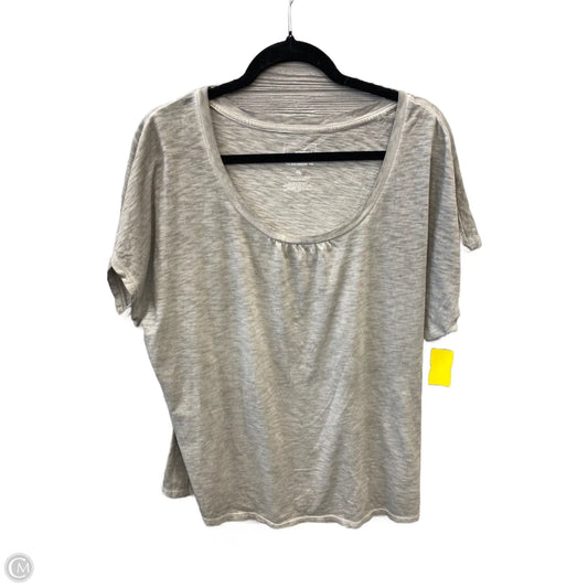 Top Short Sleeve Basic By Sonoma In Grey, Size: Xl