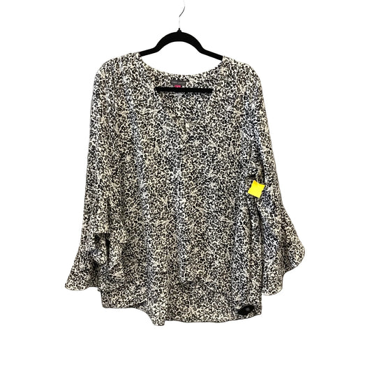 Top Long Sleeve By Vince Camuto In Floral Print, Size: Xl