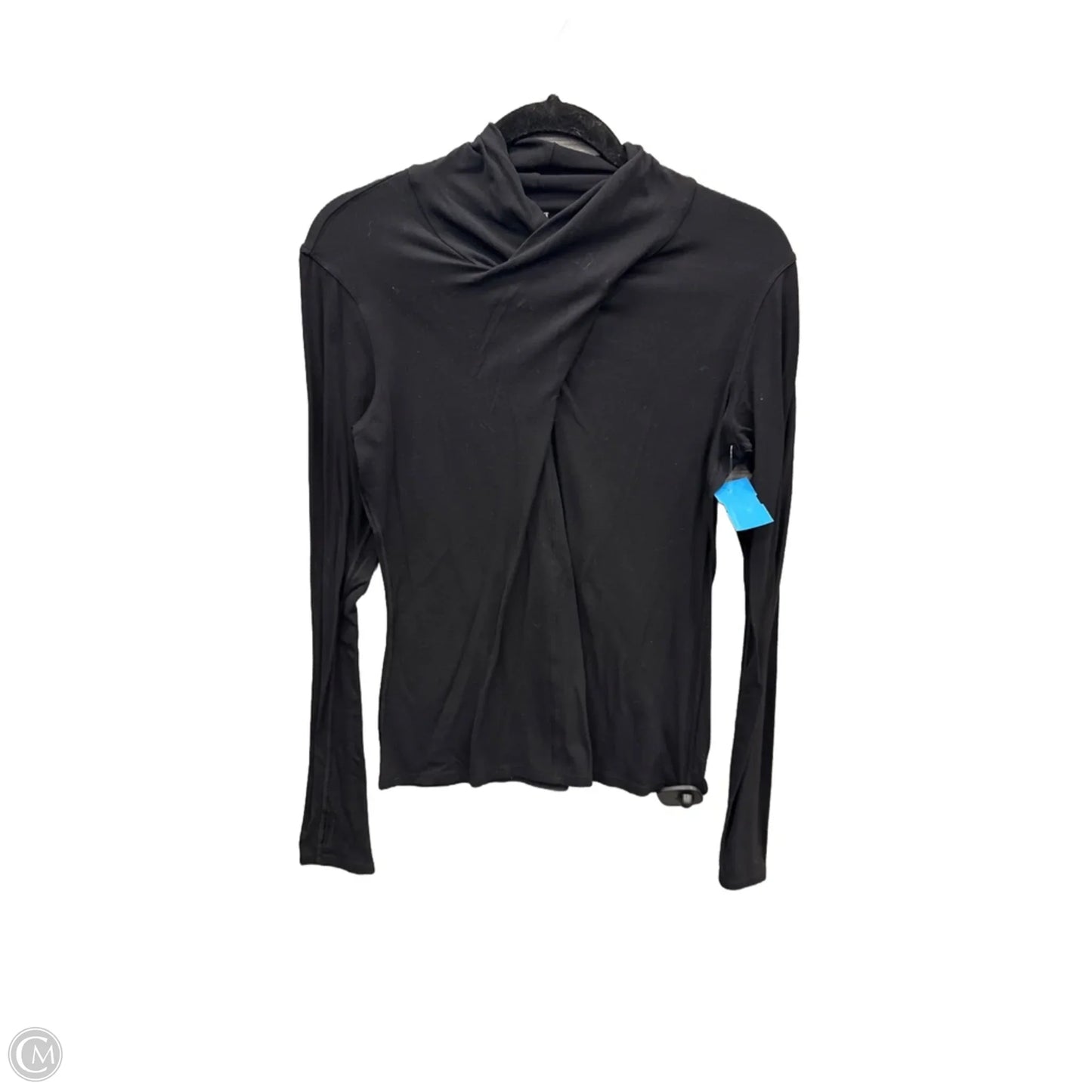 Athletic Top Long Sleeve Collar By Lululemon In Black, Size: 8