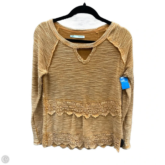 Top Long Sleeve By Maurices In Yellow, Size: M