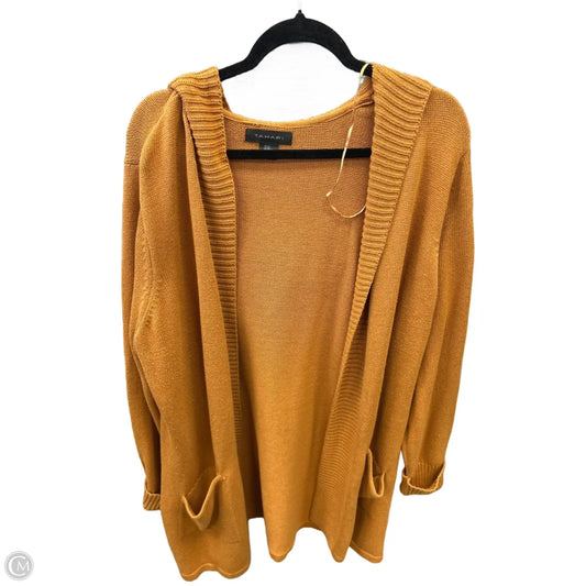 Cardigan By Tahari In Yellow, Size: 2x