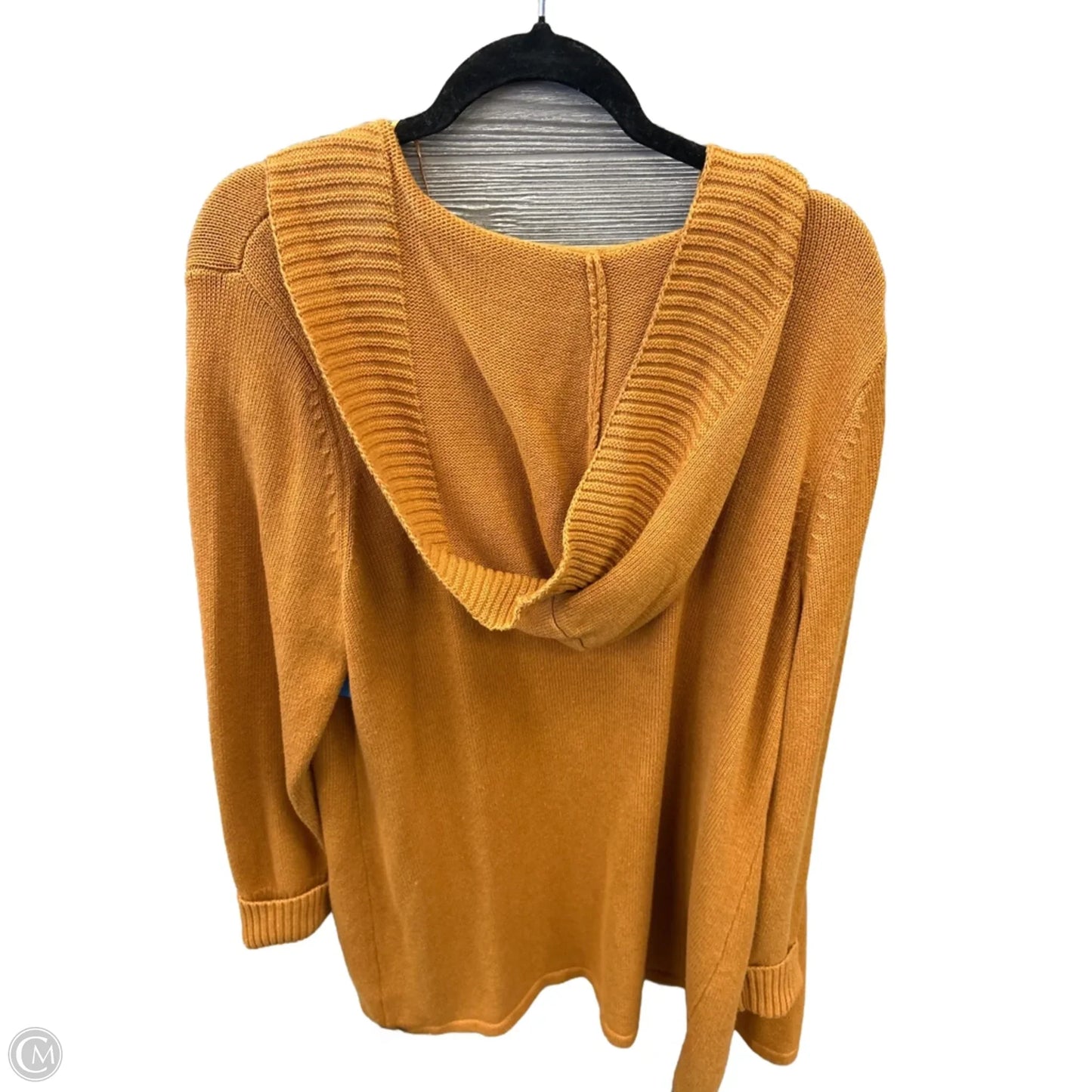 Cardigan By Tahari In Yellow, Size: 2x