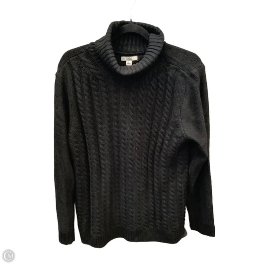 Sweater By Croft And Barrow In Black, Size: L