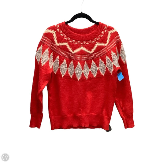 Sweater By Croft And Barrow In Red, Size: M