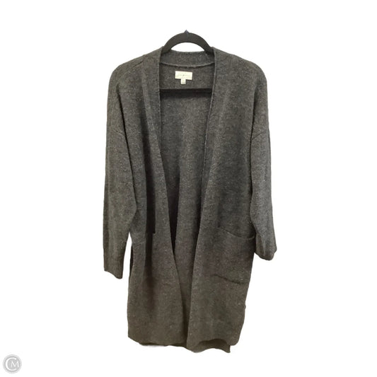 Sweater Cardigan By Lucky Brand In Grey, Size: M