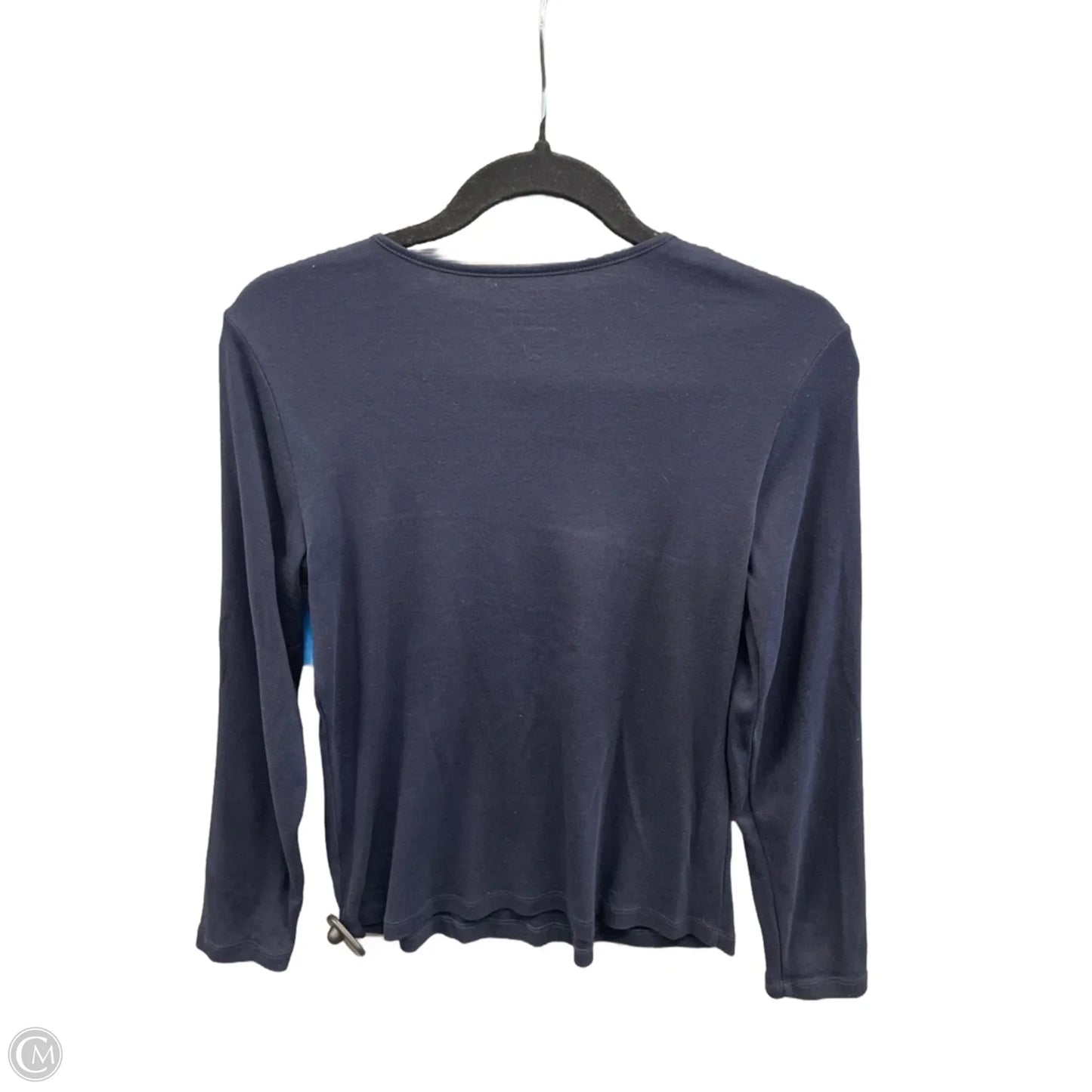 Top Long Sleeve By Christopher And Banks In Navy, Size: S