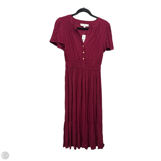 Dress Casual Maxi By Loft In Maroon, Size: S