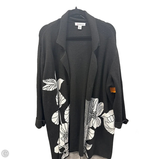 Sweater Cardigan By Liz Claiborne In Black, Size: Xxl