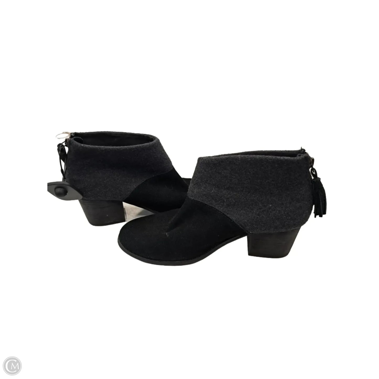 Boots Ankle Heels By Toms In Black, Size: 8.5