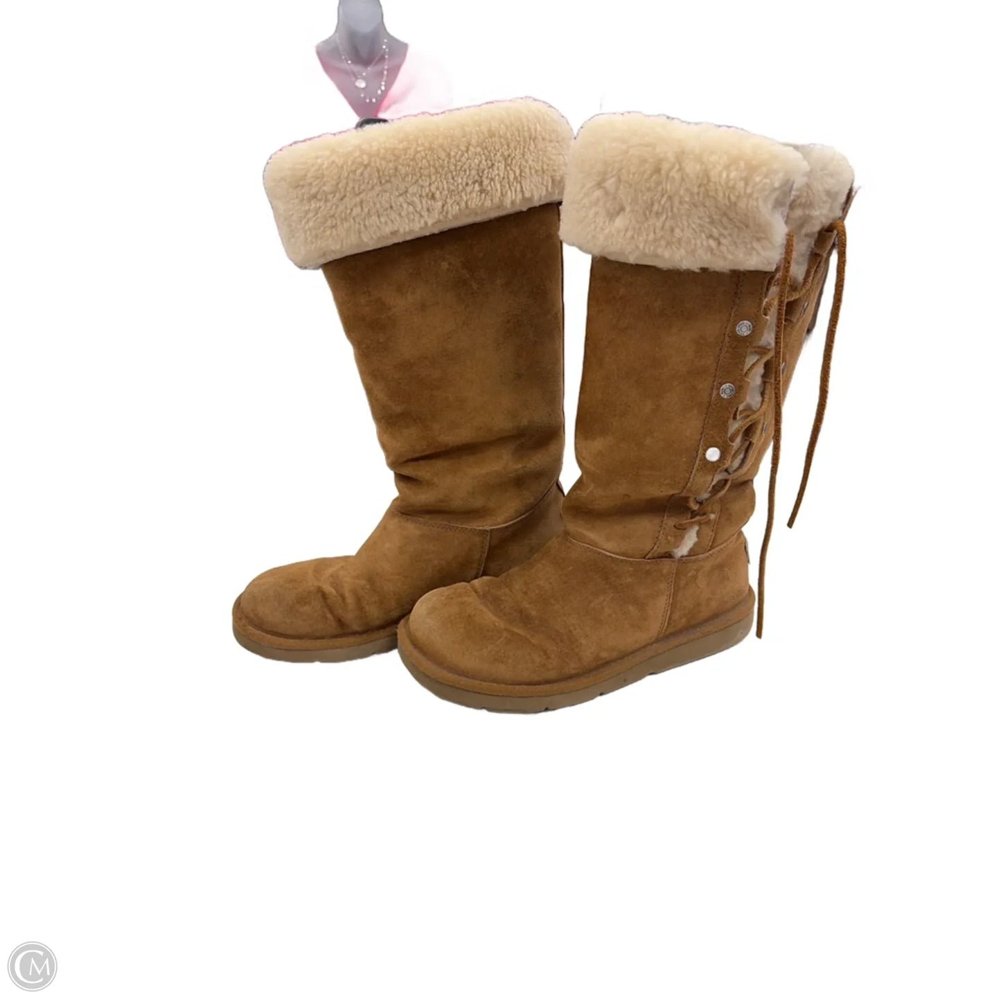 Boots Designer By Ugg In Brown, Size: 7