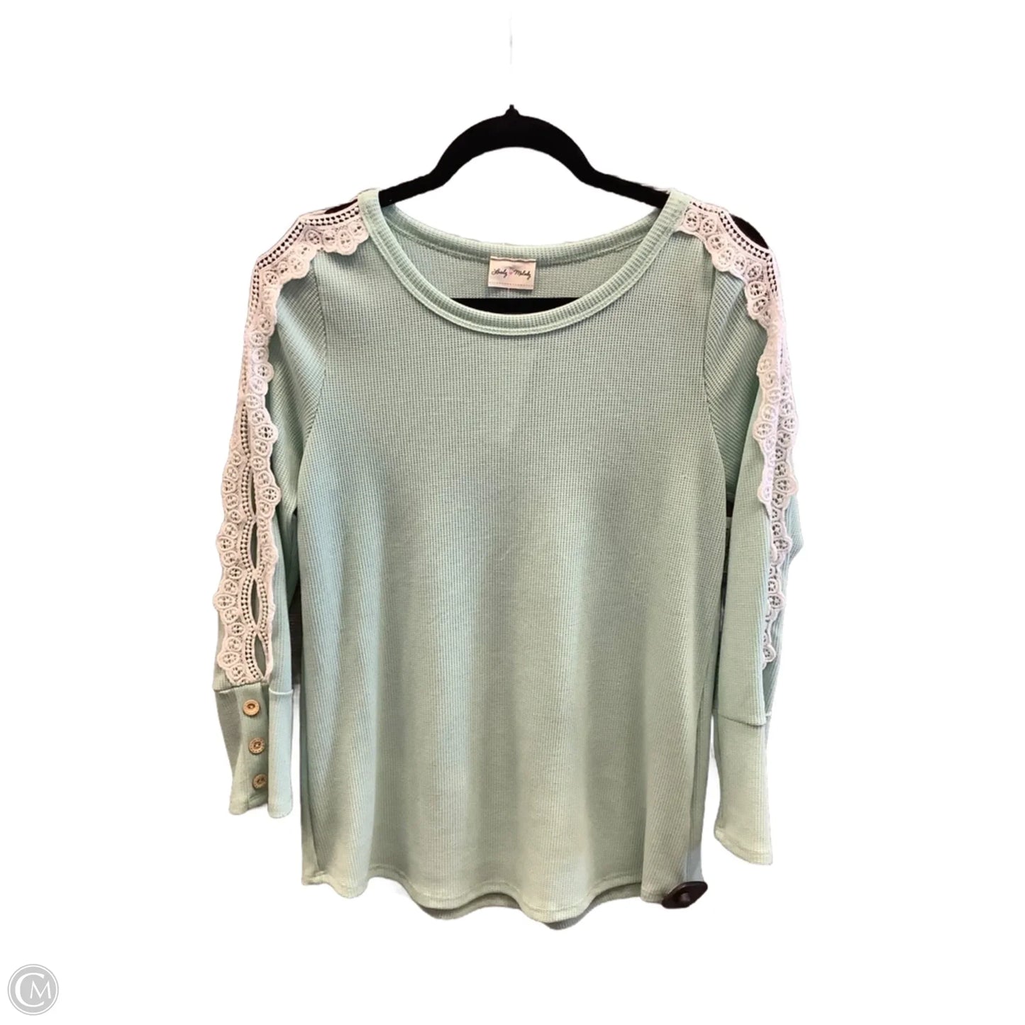 Top Long Sleeve By Lovely Melody In Green, Size: S