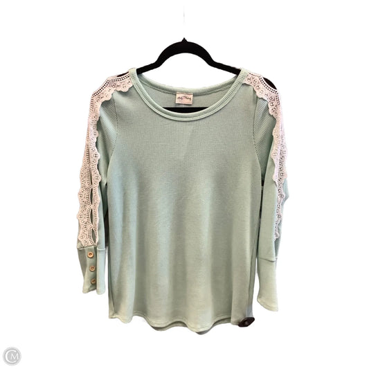 Top Long Sleeve By Lovely Melody In Green, Size: S