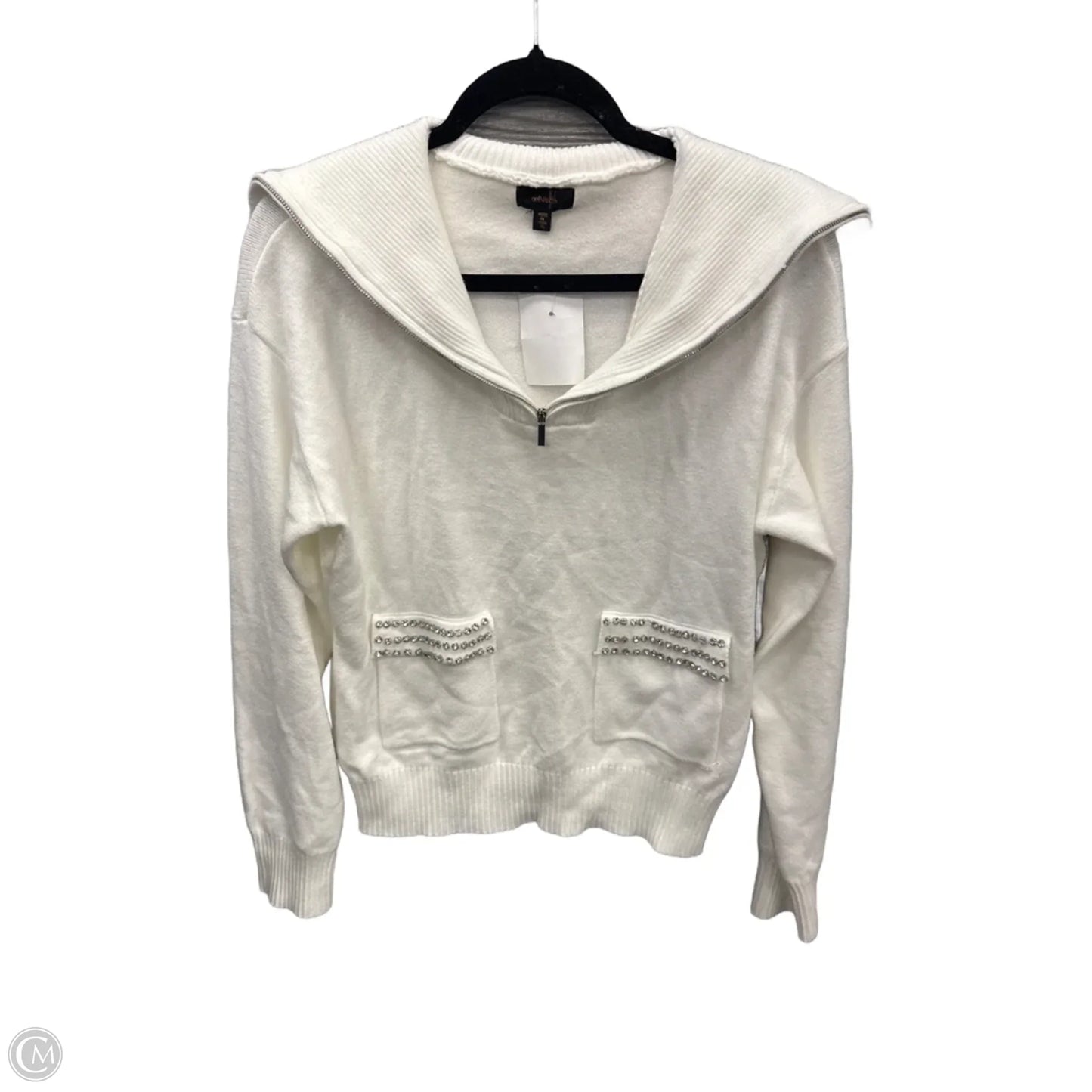 Sweatshirt Collar By Ontwelfth In White, Size: Xl