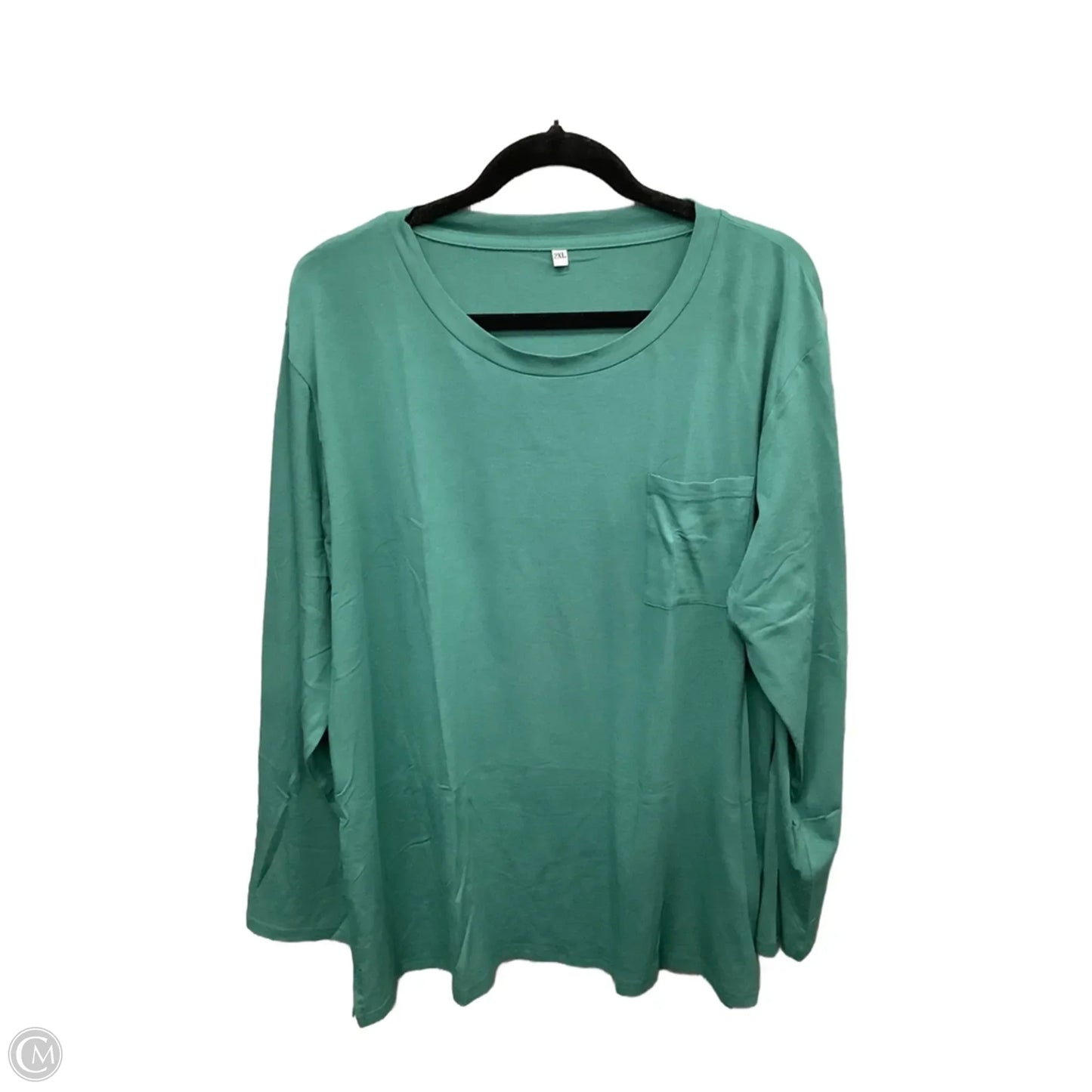 Top Long Sleeve By Cmf In Green, Size: 2x