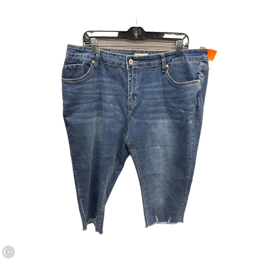 Capris By Clothes Mentor In Blue Denim, Size: 20