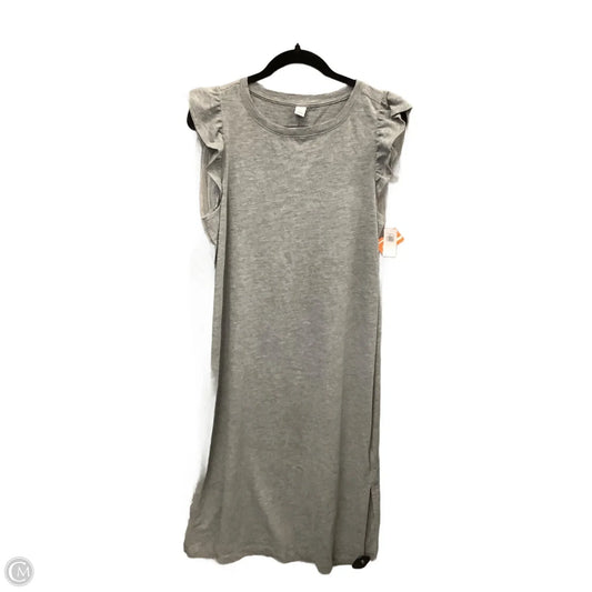 Dress Casual Maxi By Old Navy In Grey, Size: L