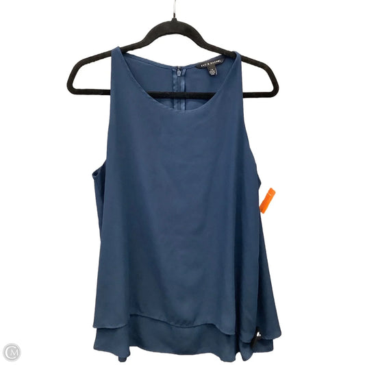 Top Sleeveless By Zac And Rachel In Blue, Size: L