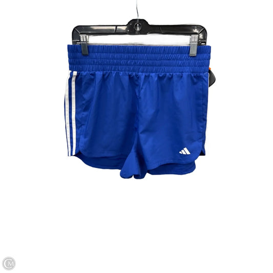 Athletic Shorts By Adidas In Blue, Size: M