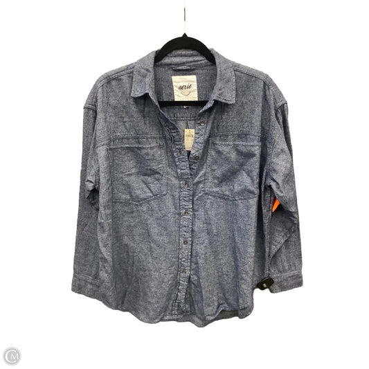 Top Long Sleeve By Aerie In Blue, Size: Xs