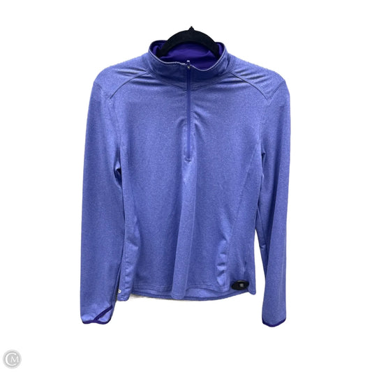 Athletic Top Long Sleeve Collar By Danskin In Purple, Size: M