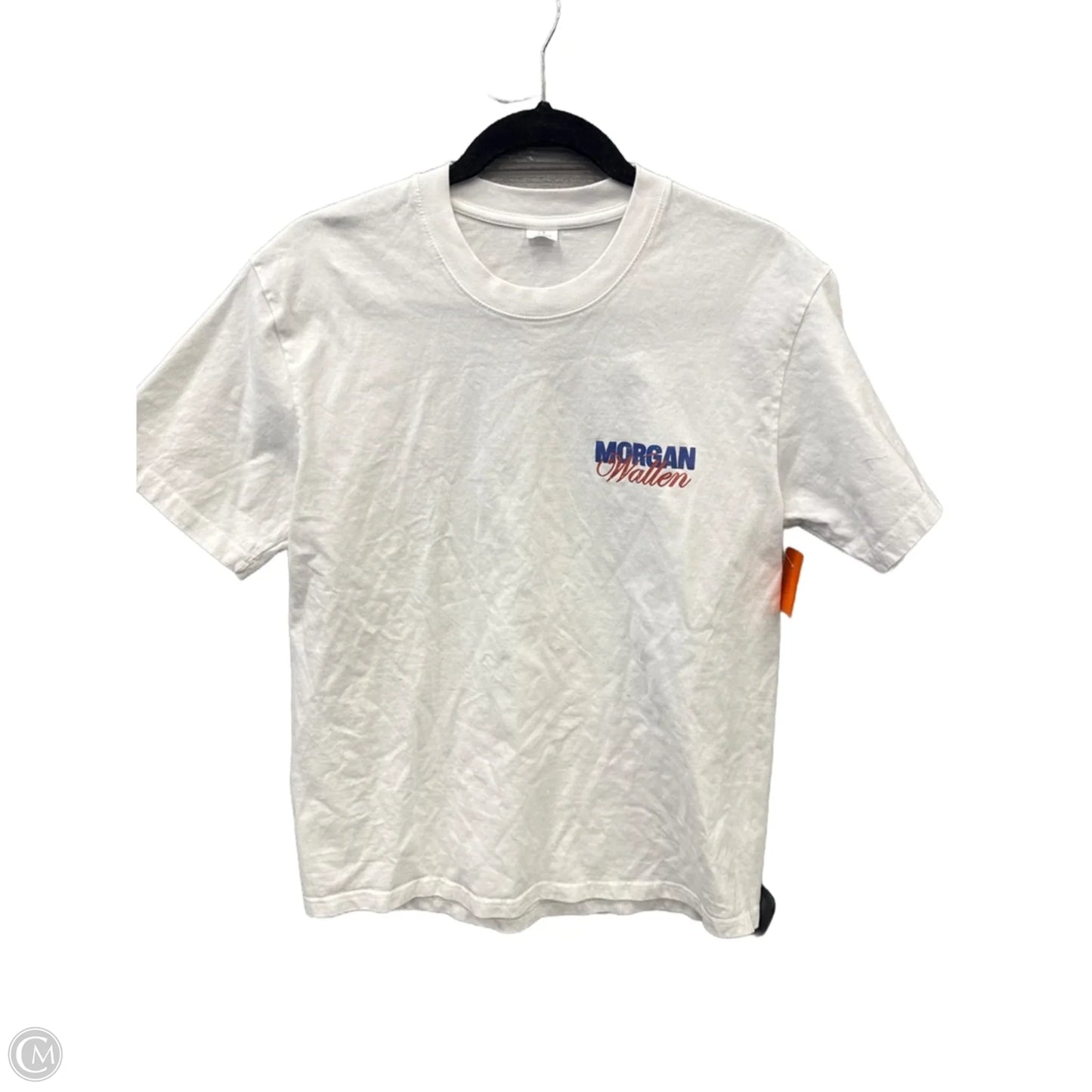 Top Short Sleeve By Clothes Mentor In White, Size: M