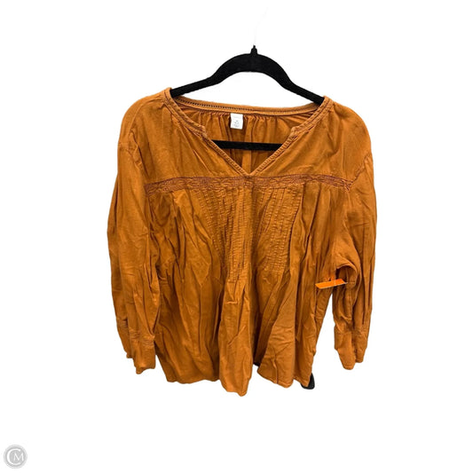 Top Long Sleeve By Old Navy In Bronze, Size: 2x