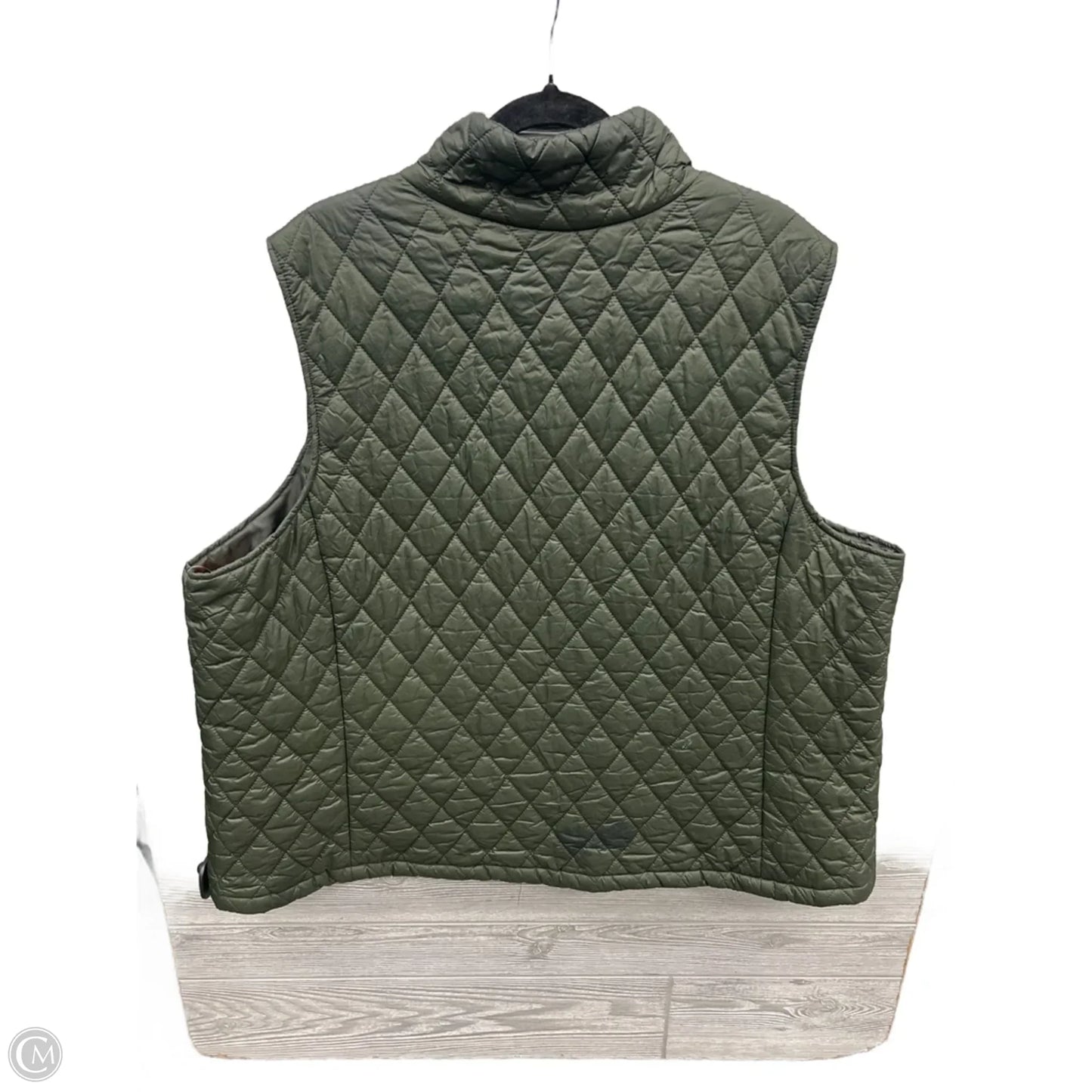 Vest Puffer & Quilted By Time And Tru In Green, Size: 2x