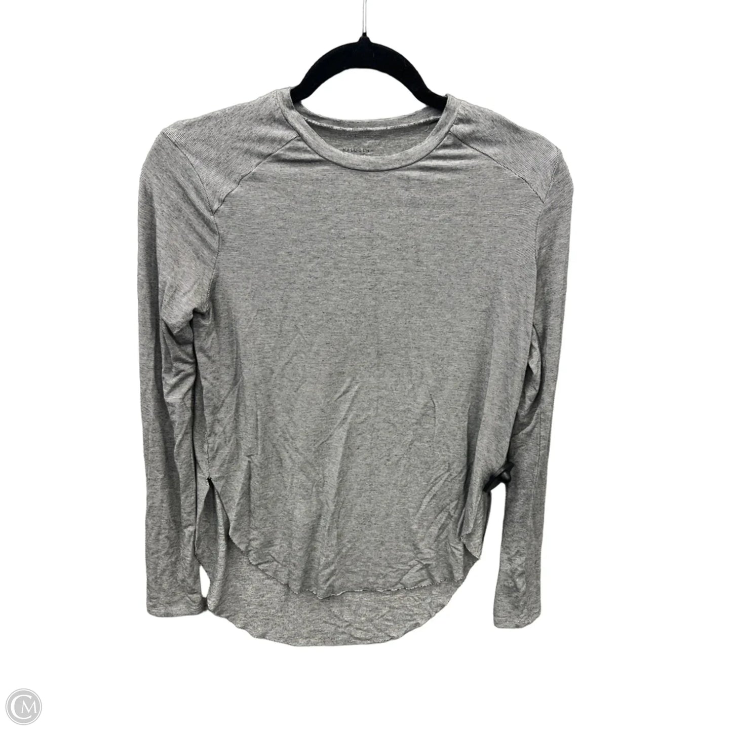 Athletic Top Long Sleeve Crewneck By Halogen In Striped Pattern, Size: Xs