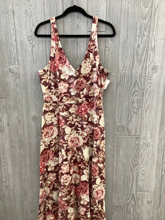 Dress Casual Maxi By Chaps In Red, Size: Xl