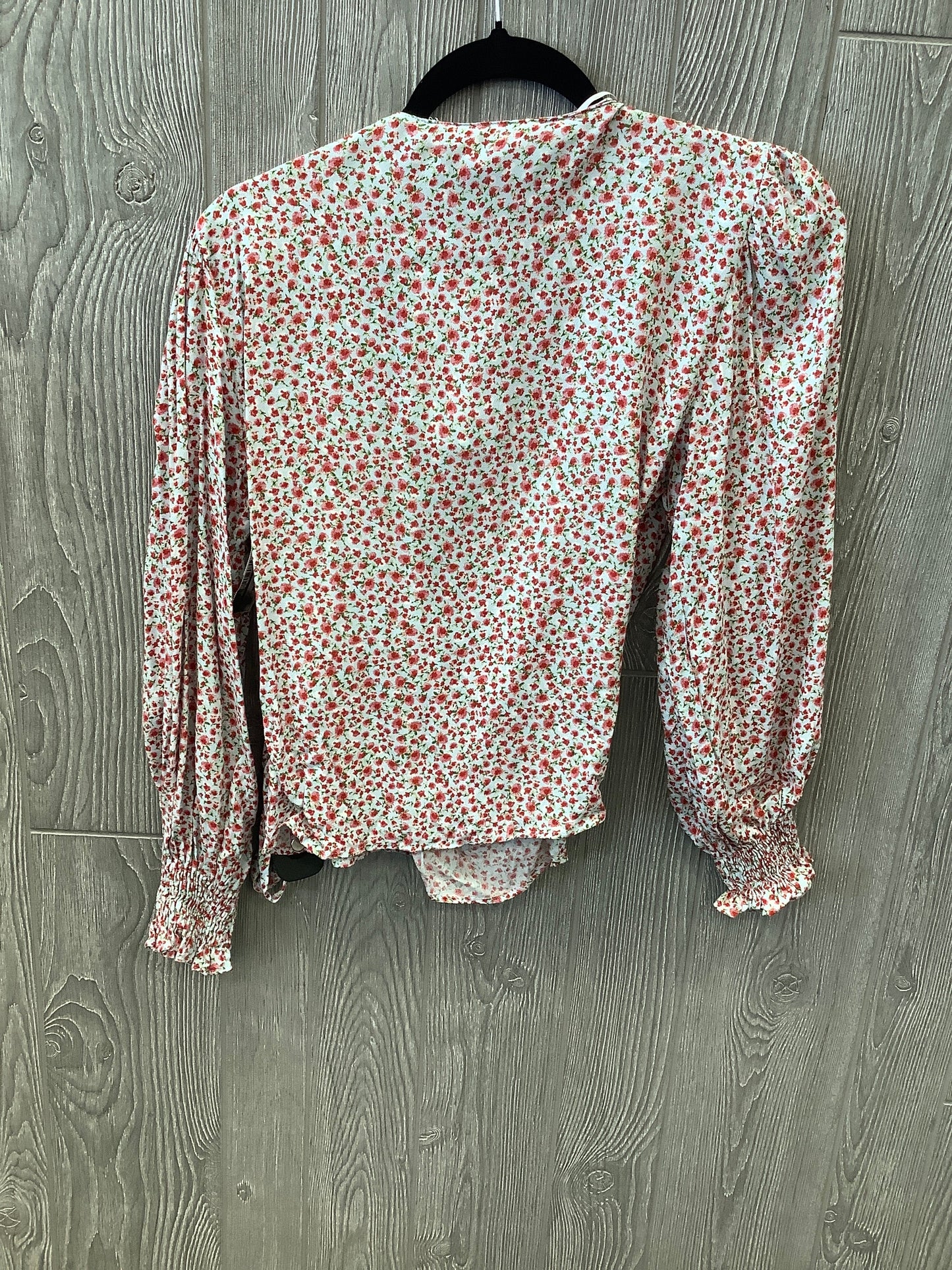 Floral Print Top Long Sleeve Zara, Size Xs