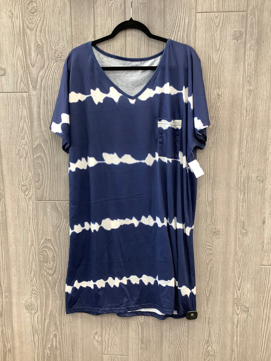 Dress Casual Midi By Shein In Blue, Size: 2x