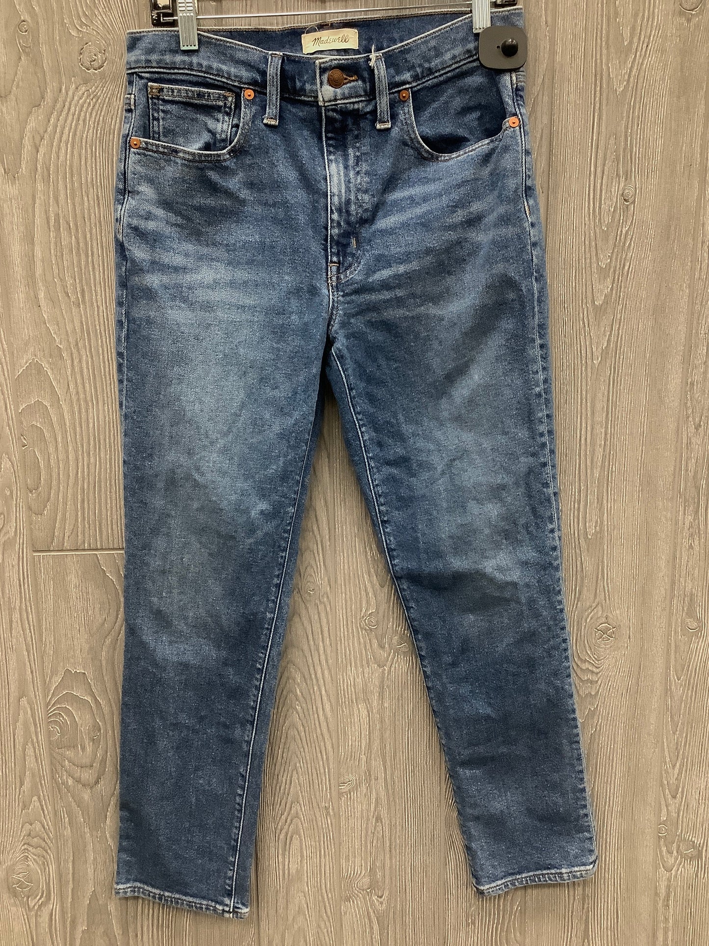 Jeans Straight By Madewell In Blue Denim, Size: 6