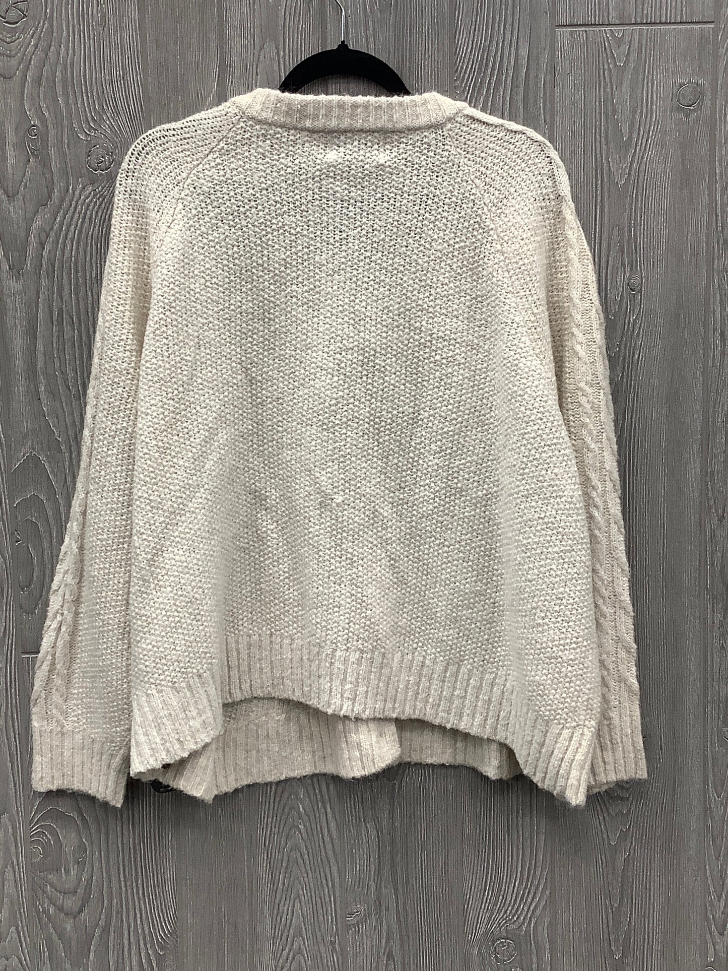 Sweater Cardigan By Old Navy In Cream, Size: 3x