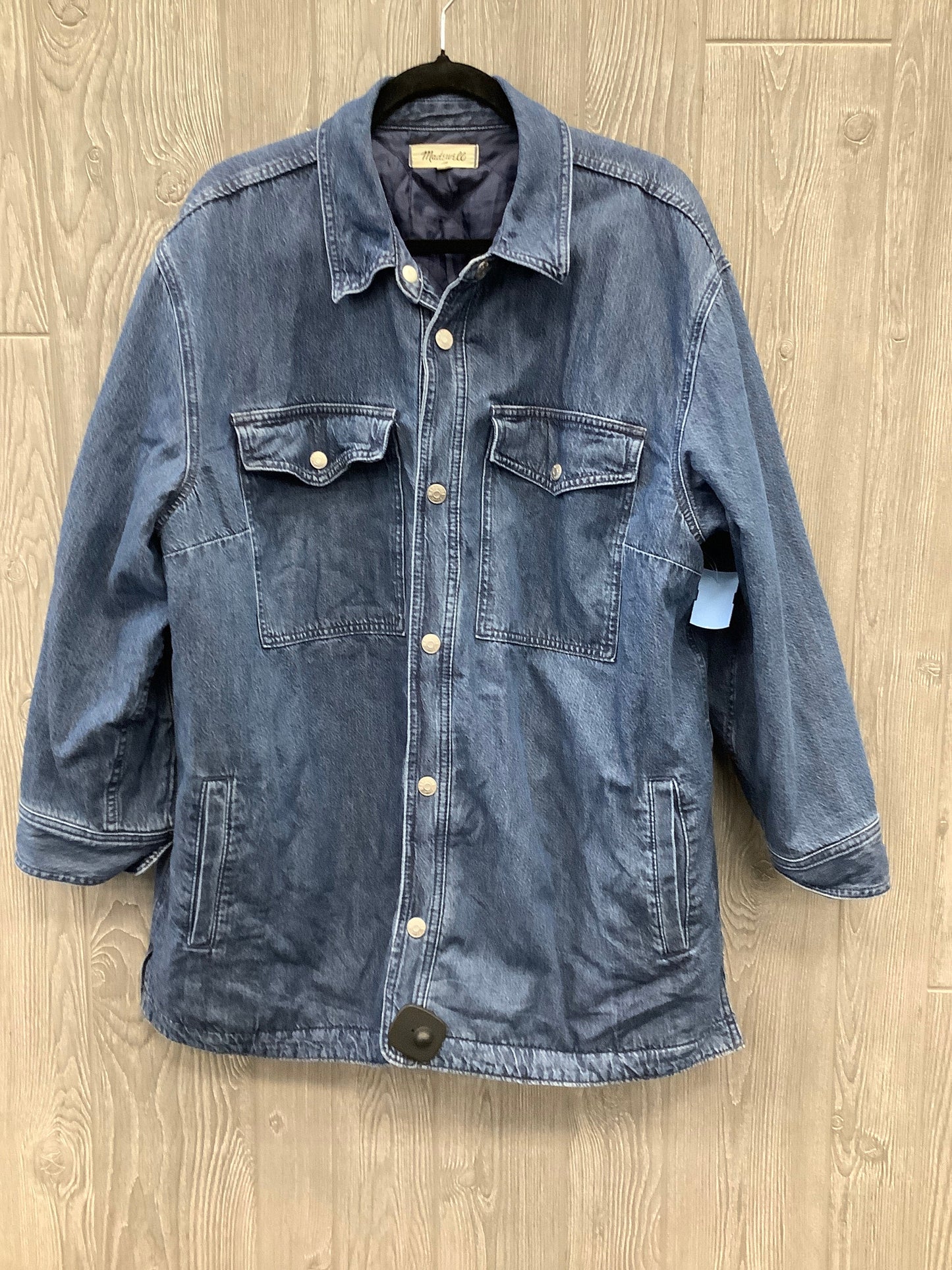 Jacket Denim By Madewell In Blue Denim, Size: 2x