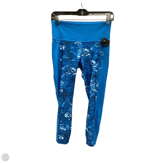 Athletic Leggings By Under Armour In Blue, Size: M