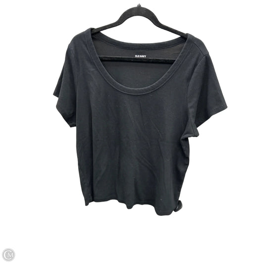 Top Short Sleeve Basic By Old Navy In Black, Size: 3x