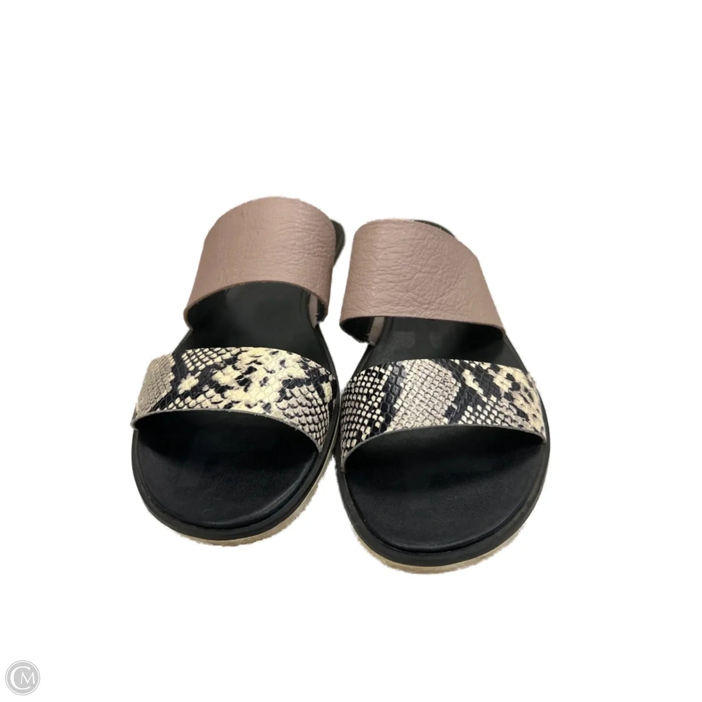 Sandals Flats By Sorel In Snakeskin Print, Size: 8
