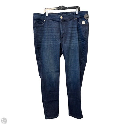 Jeans Skinny By Lee In Blue Denim, Size: 22