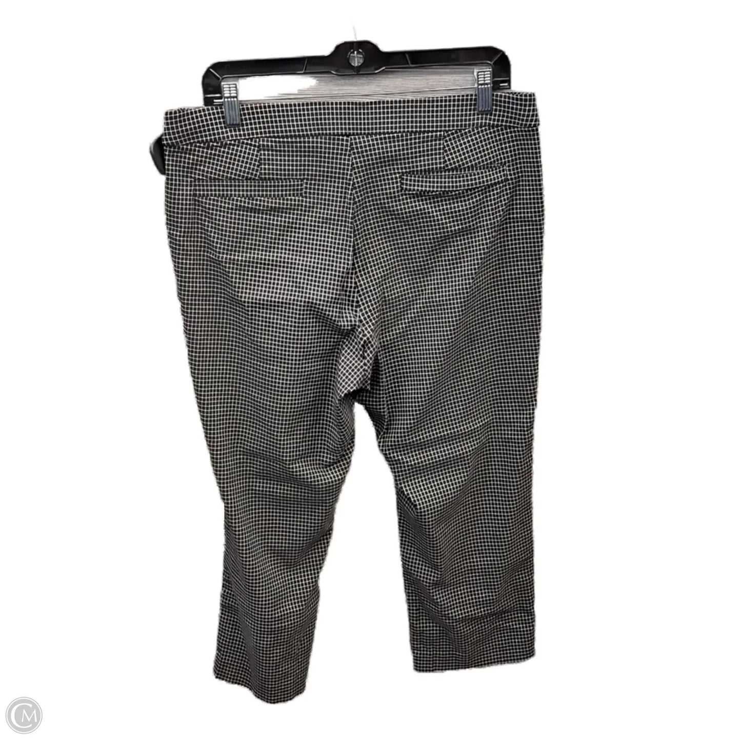 Pants Cropped By Elle In Plaid Pattern, Size: 12