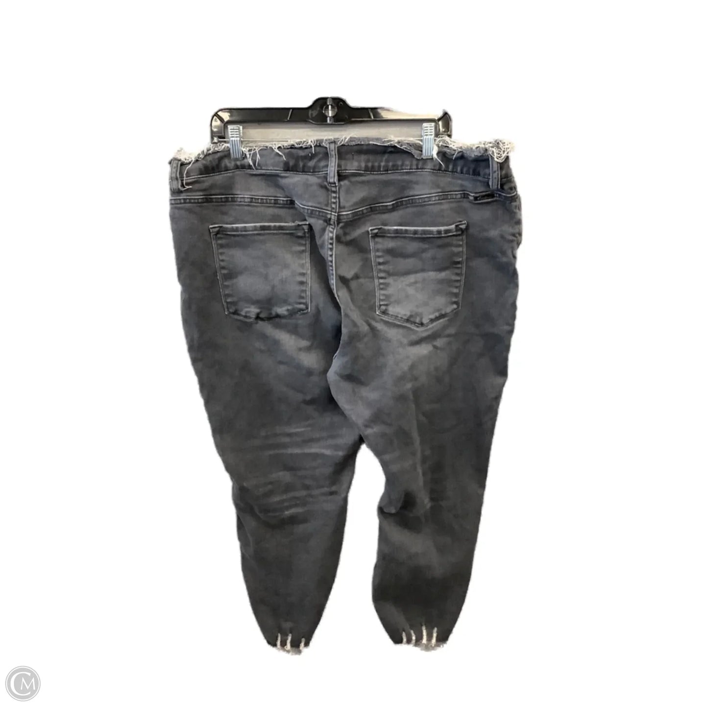 Jeans Skinny By Kancan In Black Denim, Size: 22