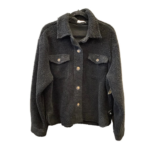 Jacket Shirt By Reborn J In Black, Size: L