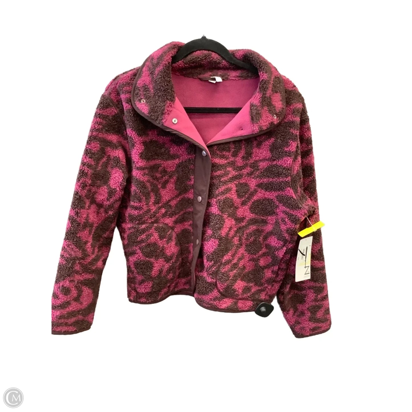 Jacket Faux Fur & Sherpa By Zella In Pink, Size: Xs