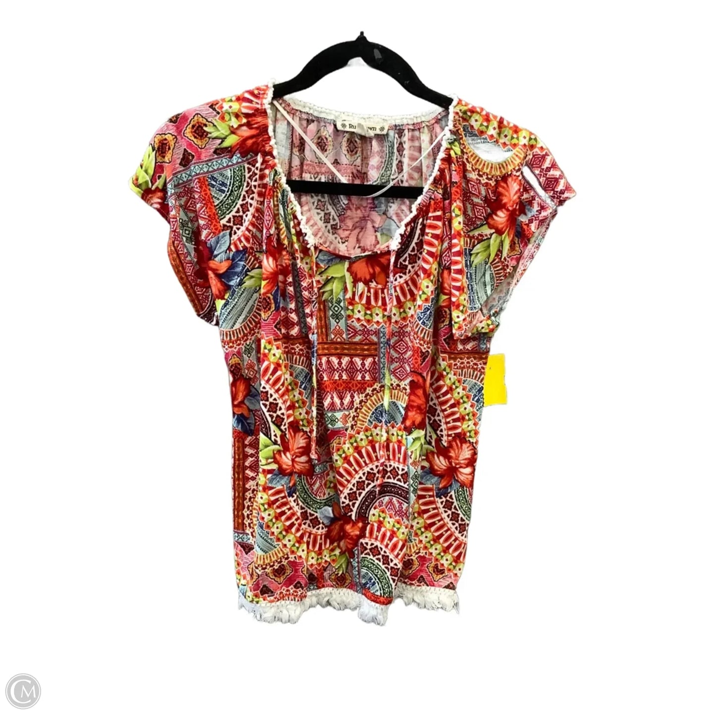 Top Short Sleeve By Ruff Hewn In Red, Size: Lp