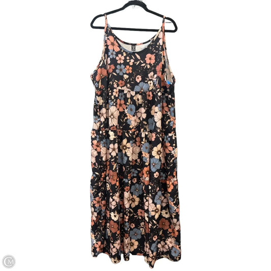 Dress Casual Maxi By Shein In Floral Print, Size: 3x