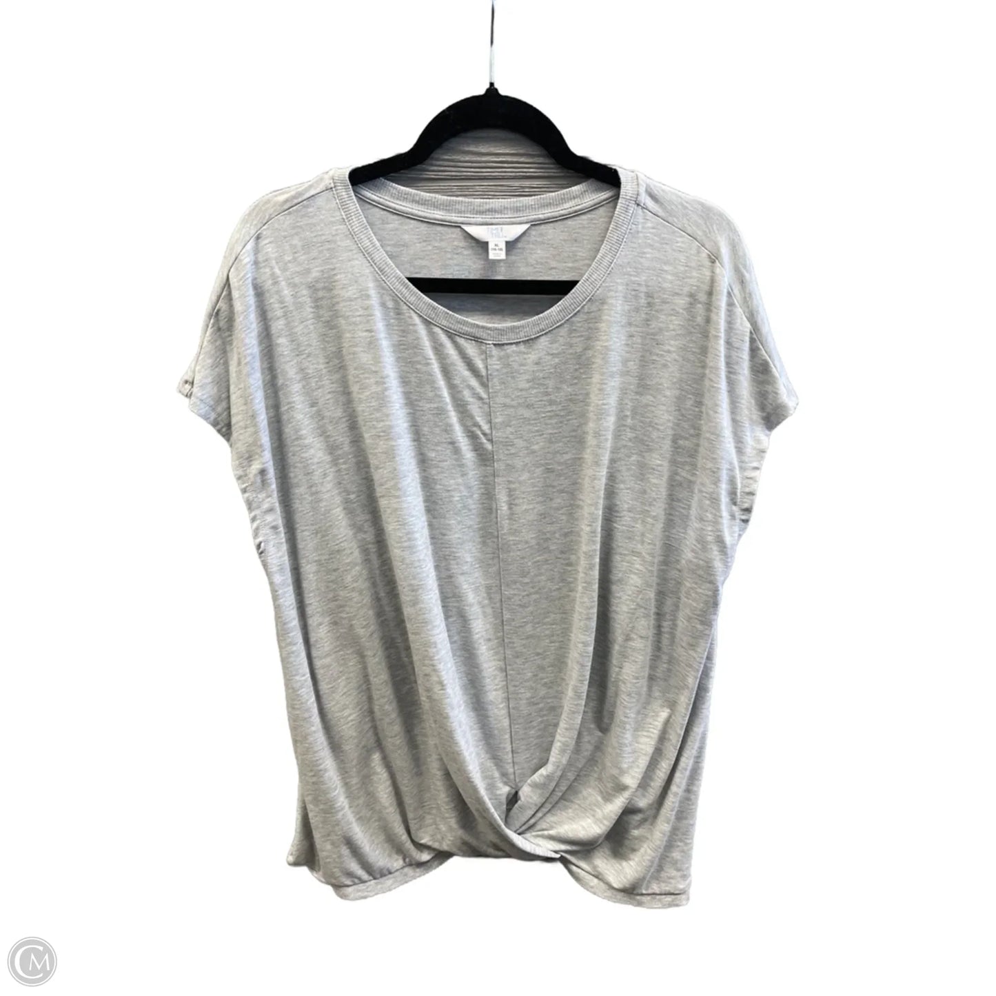 Top Short Sleeve By Time And Tru In Grey, Size: Xl