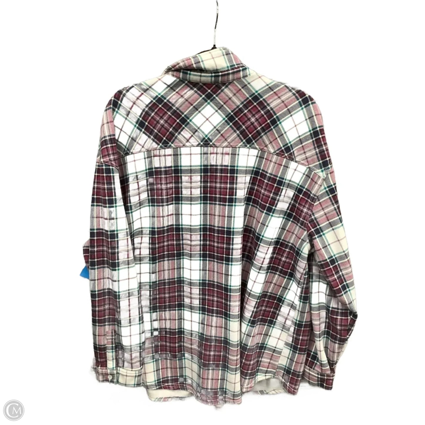 Jacket Shirt By Time And Tru In Plaid Pattern, Size: 3x