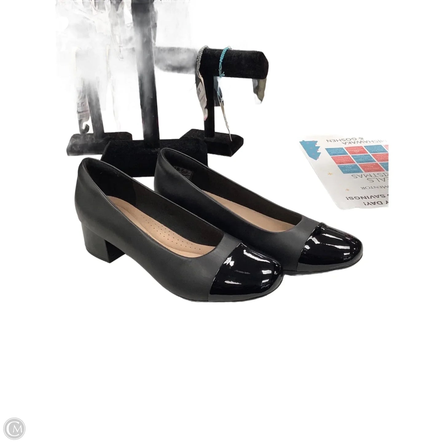 Shoes Heels Block By Clarks In Black, Size: 8.5