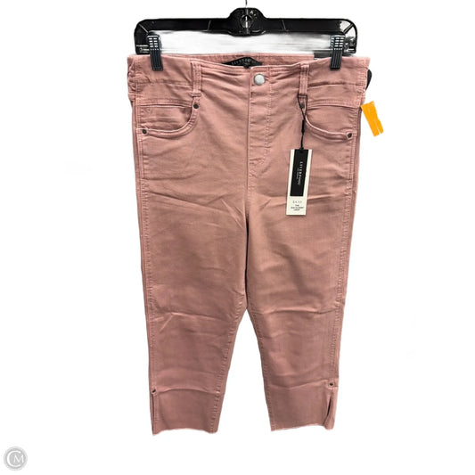 Jeans Straight By Liverpool In Pink Denim, Size: 10
