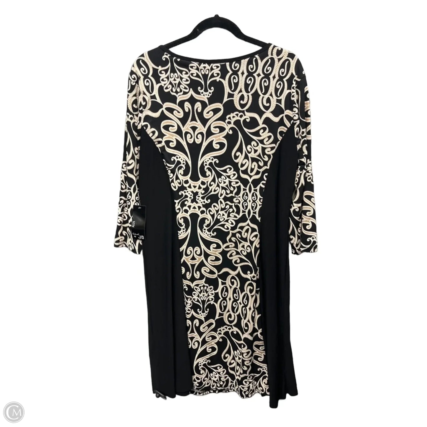 Dress Casual Midi By Sami & Jo In Black & White, Size: 2x