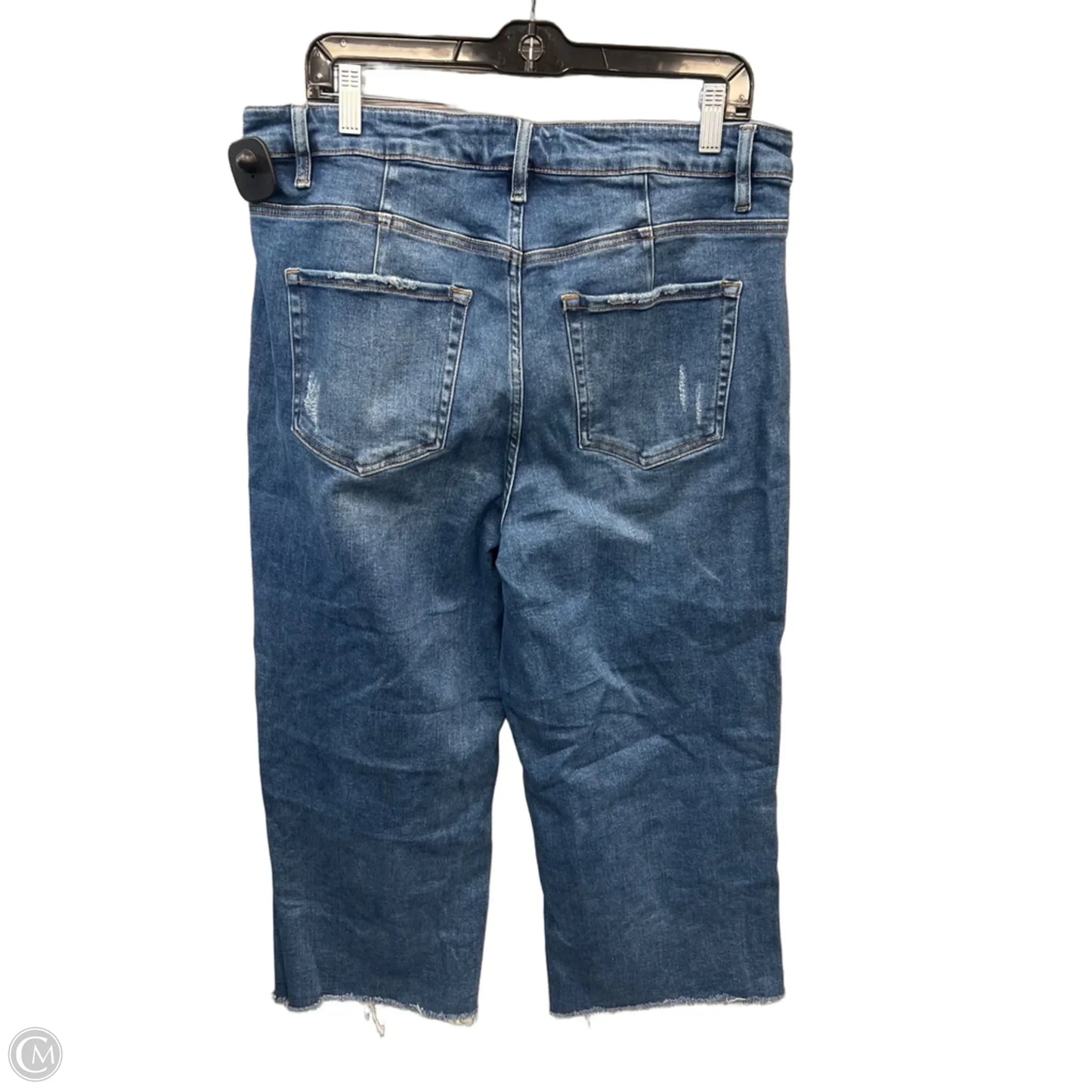 Jeans Flared By Clothes Mentor In Blue Denim, Size: 16